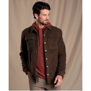 Toad&Co Telluride Sherpa Shirt Jacket Barn wood